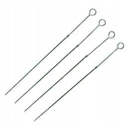 Floraland iešmai 4 vnt, lenkta medžiaga, chromuotas plienas