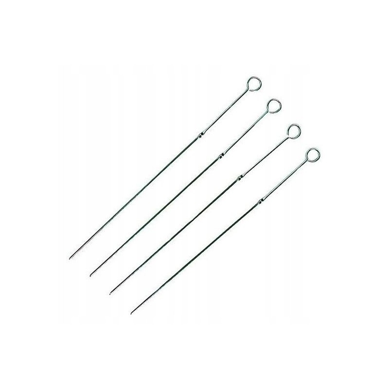 Floraland iešmai 4 vnt, lenkta medžiaga, chromuotas plienas