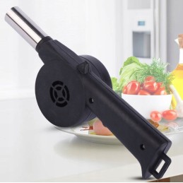 Blower for lighting a grill, fire, fireplace, bbq