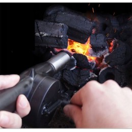 Blower for lighting a grill, fire, fireplace, bbq
