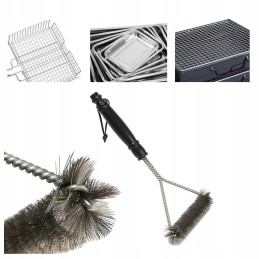 Wire brush cleaner scraper for grill grate