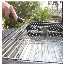 Wire brush cleaner scraper for grill grate