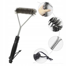 Wire brush cleaner scraper for grill grate