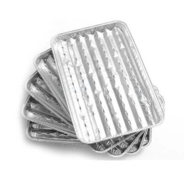 The auction is for a set of 5 aluminum trays