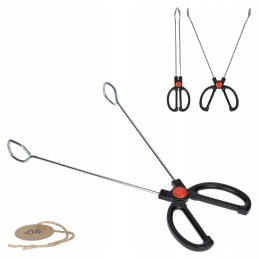 Plieninės grilio žnyplės 35,5 cm