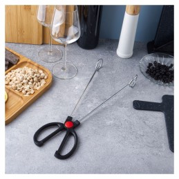 Plieninės grilio žnyplės 35,5 cm