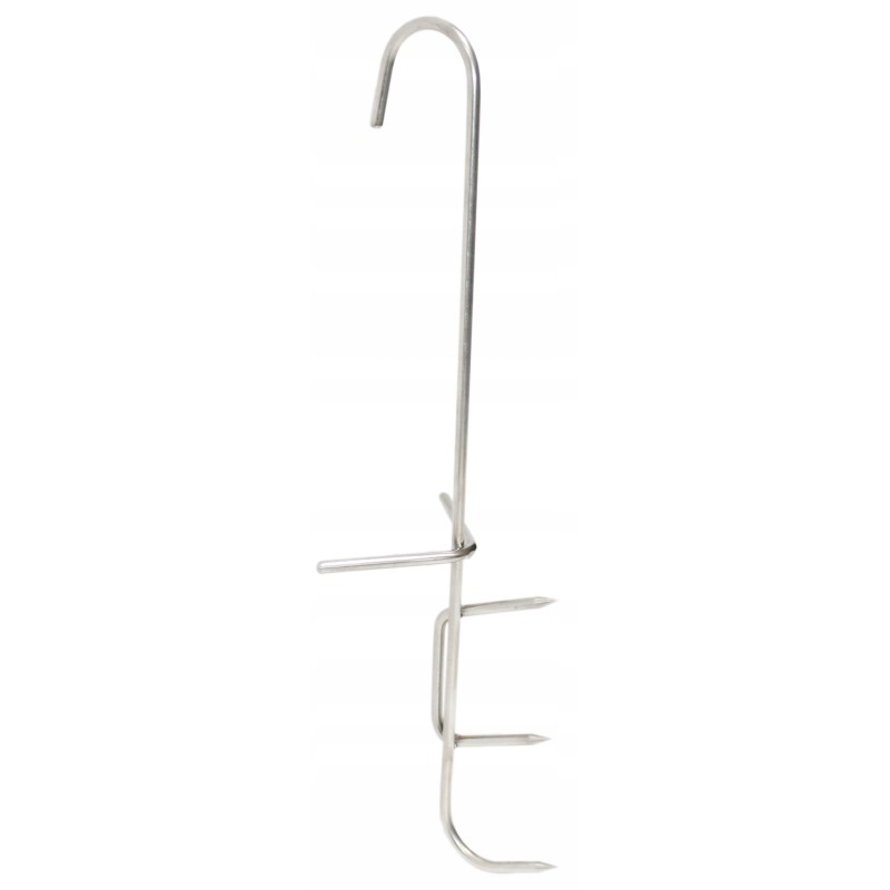 Nerūdijančio plieno žuvies rūkyklos kabliukas, storis 4mm, 1 vnt