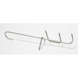 Nerūdijančio plieno žuvies rūkyklos kabliukas, storis 4mm, 1 vnt