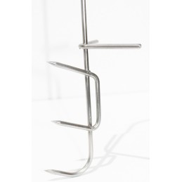 Nerūdijančio plieno žuvies rūkyklos kabliukas, storis 4mm, 1 vnt