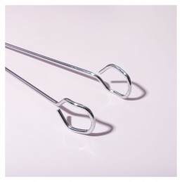 Steel barbecue tongs 35.5 cm