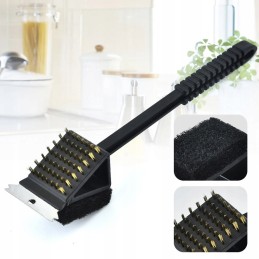 ✅ 3 in 1 grill grate cleaning scraper brush