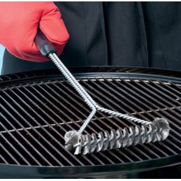 Grill cleaning brush wire