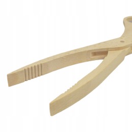 Wooden barbecue tongs