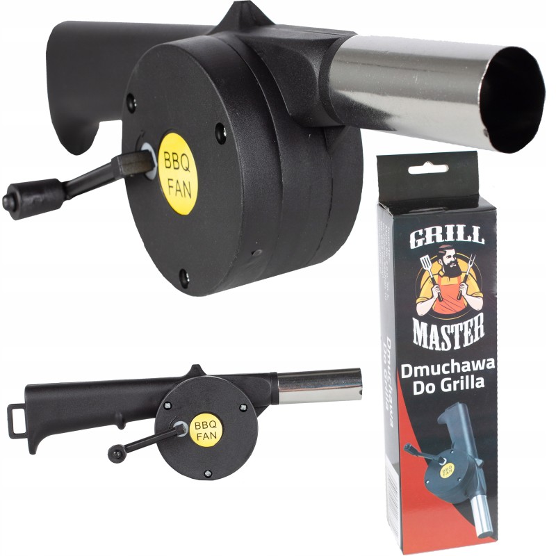 Blower for lighting a grill, fire or fireplace
