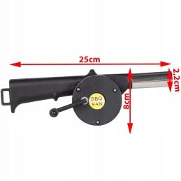 Blower for lighting a grill, fire or fireplace
