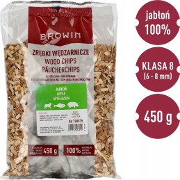Medienos skiedros rūkymui ir kepimui, obelis, 450 g, 8 klasė