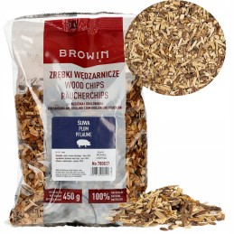 Medienos drožlės rūkymui, natūrali slyva, 450g