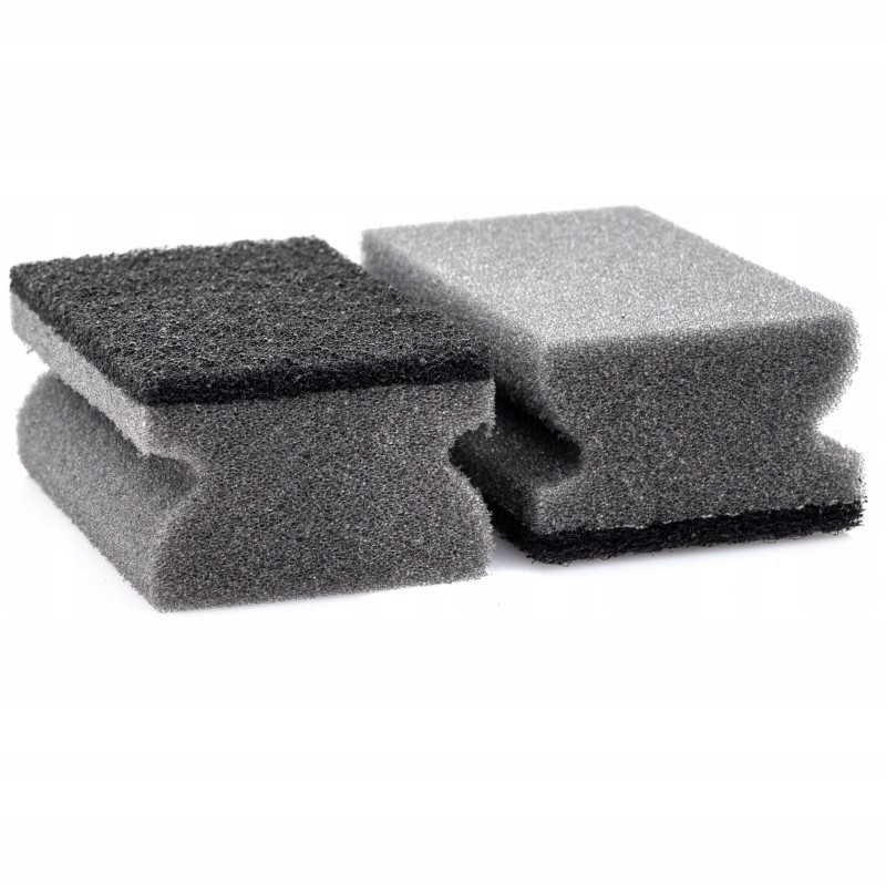 Grill and grate cleaning sponge, set of 2, removing burnt spots