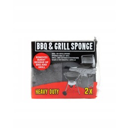 Grill and grate cleaning sponge, set of 2, removing burnt spots