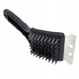 Scraper brush for cleaning the grill grate