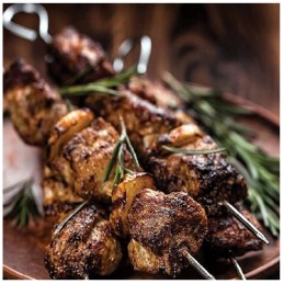 Metal skewers for grill skewers 8 pieces