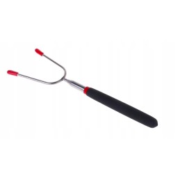 Telescopic sausage stick made of stainless steel. It will satisfy people who like comfort or respect nature enough not to cut th