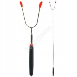 Telescopic sausage stick made of stainless steel. It will satisfy people who like comfort or respect nature enough not to cut th