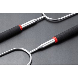 Teleskopinė laužo lazda, šakutė ir grilio šakutė