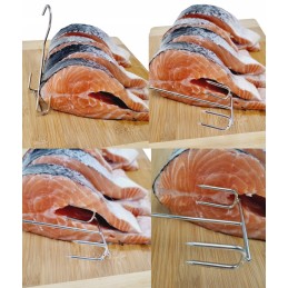 Siūlome dvigubą kabliuką žuviai rūkyti