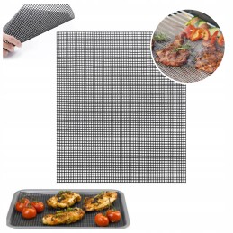 Nelipnus tefloninio tinklelio kilimėlis bbq orkaitės griliui 40x33cm