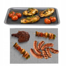 Nelipnus tefloninio tinklelio kilimėlis bbq orkaitės griliui 40x33cm