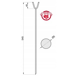Stainless steel support