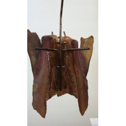 H 327 d kabliukai žuvies rūkymo kabliukas, didelis nerūdijančio plieno varpas