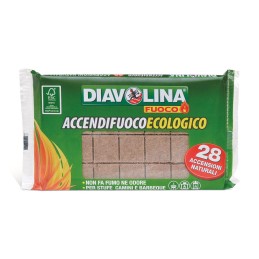 Diavolina kepsninės ir židinio žiebtuvėliai 28 vnt