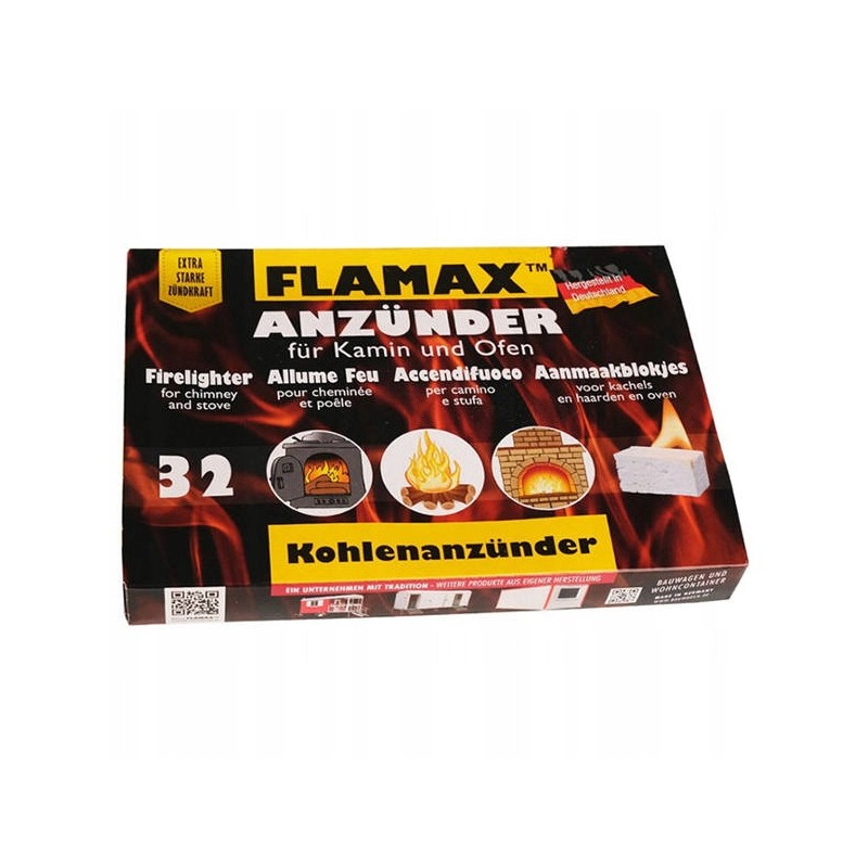 Uždegimas griliui ir viryklei, 32 kubeliai, baltas, prekės kodas: 01395