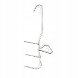 Trigubas rūkymo kabliukas žuviai rūkyti, borniakas, 3 mm, 21 cm