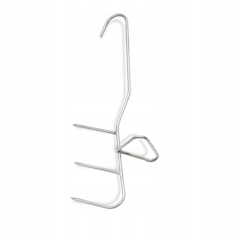 Trigubas rūkymo kabliukas žuviai rūkyti, borniakas, 3 mm, 21 cm