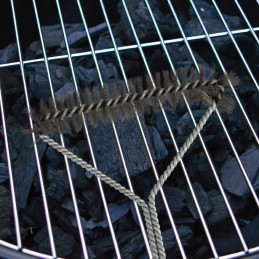 Grila tīrīšanas birste, stieple, 30 cm, tērauda bbq reste, tīrīšanas līdzeklis