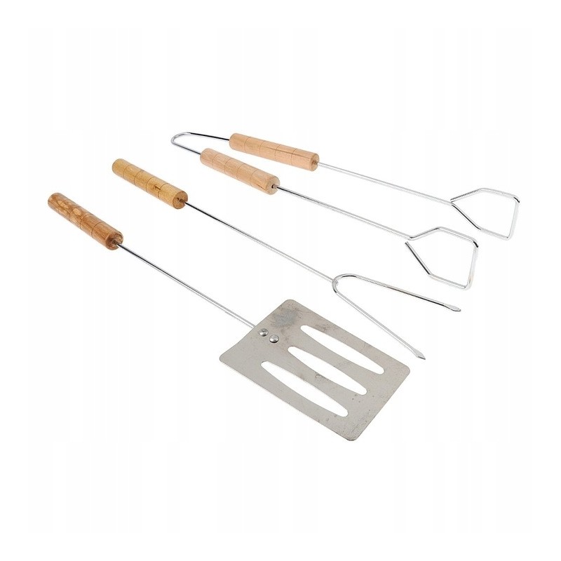 Barbekjū galda piederumu komplekts, grila piederumi, 3 gab