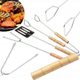 Barbekjū galda piederumu komplekts, grila piederumi, 3 gab