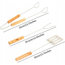 Barbecue cutlery set grill accessories 3 pcs