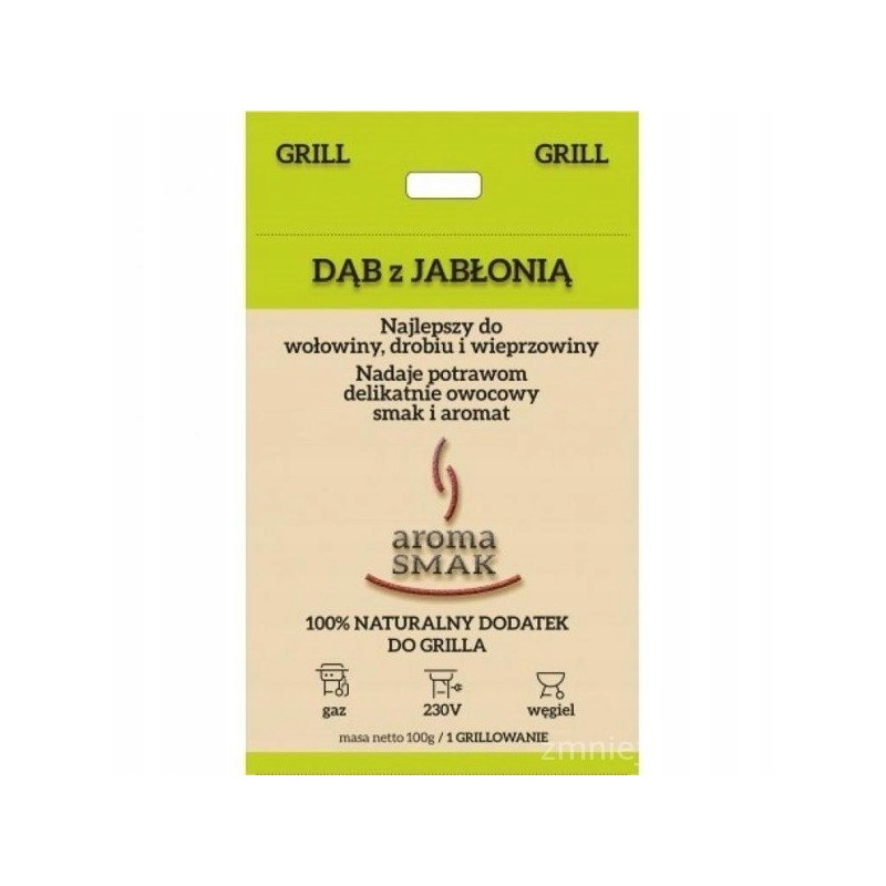 Granuliuotas ąžuolas su obuolių aromato skoniu