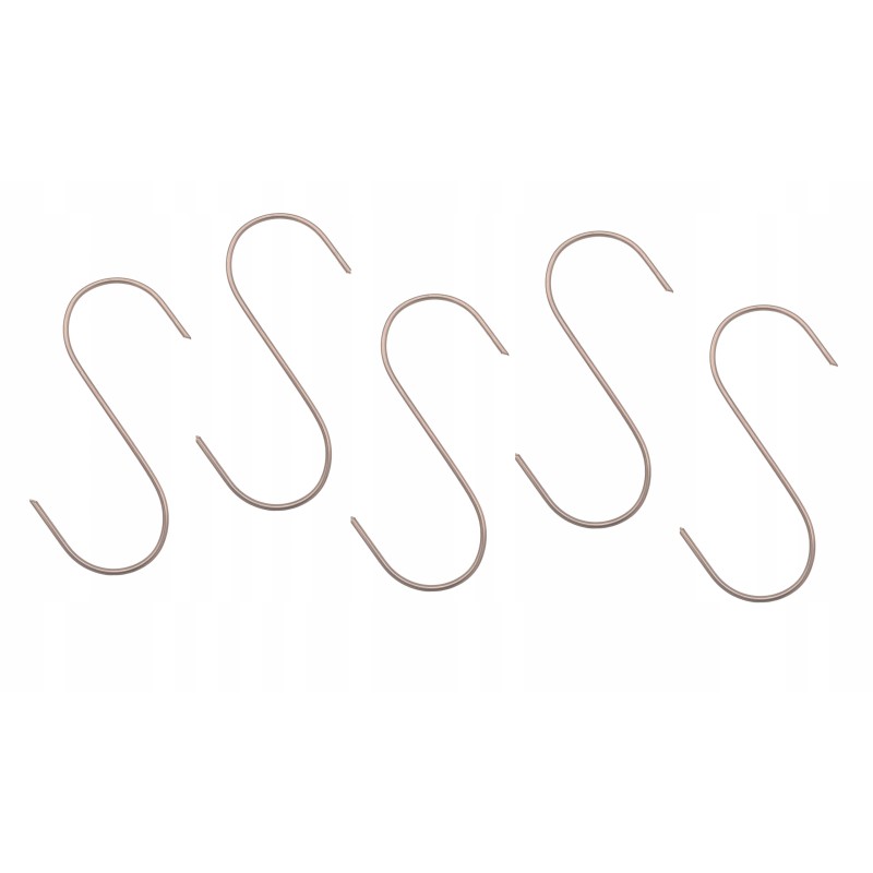 Nerūdijančio plieno rūkymo kabliukas, 5 vnt