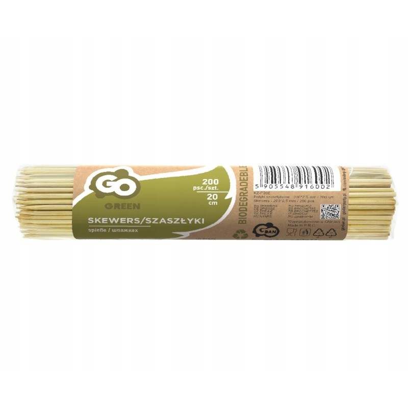 Skewer sticks 200pcs 20cm kz p200