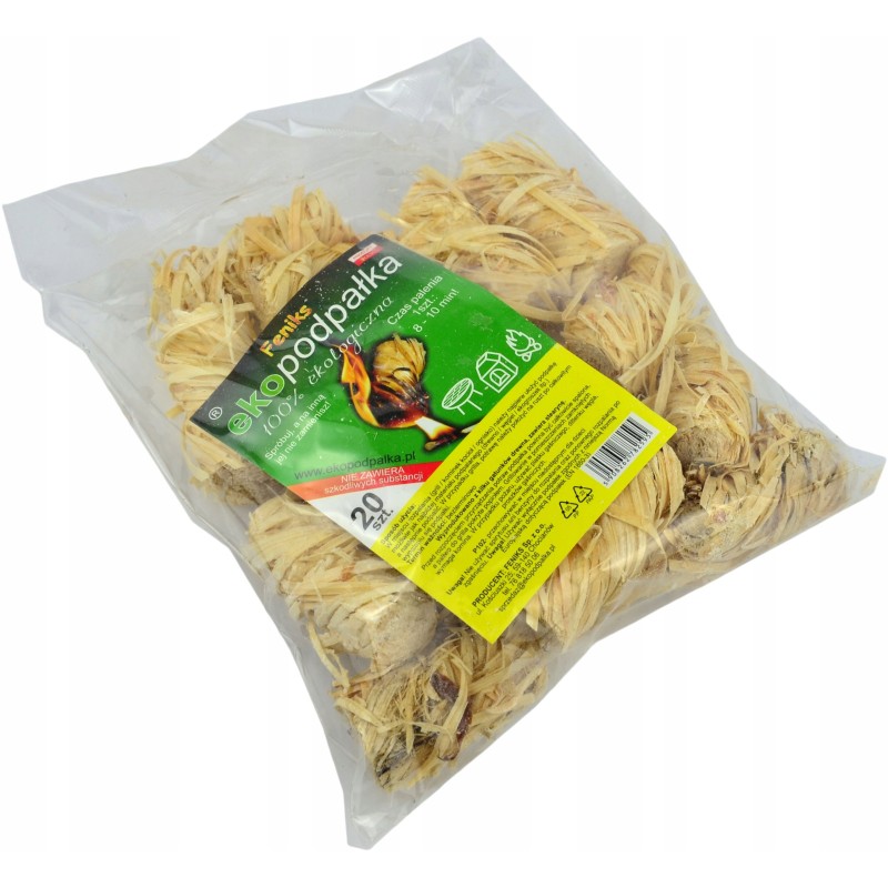 Feniks eko-žiebtuvėlis, 20vnt grilio židiniui