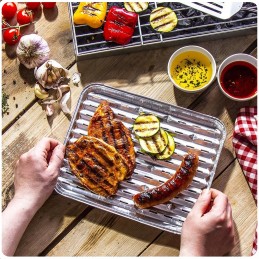 Aluminum grill tray 5 pieces picnic