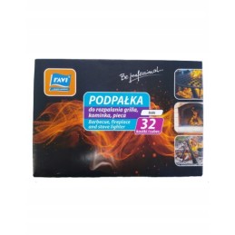 Baltas kūrenimas židinio griliui įkurti, 32 kubeliai