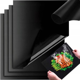 Teflon grillmatt, 2tk, 40x33cm, matid, kandikud, must