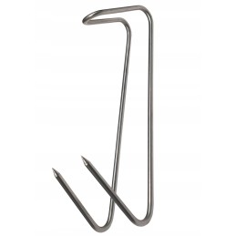 Žuvies rūkymo kabliukai 18 cm, nerūdijančio plieno, 3 vnt