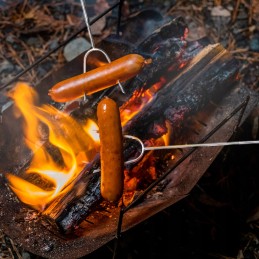 Teleskopiska ugunskura nūja ar dakšiņu 115cm tadar